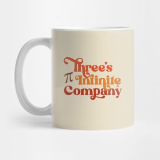 Three's Infinite Company Pi 70s Orange Mug